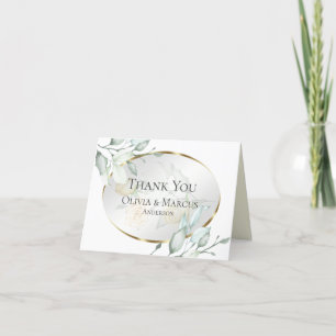 Thank You   Pale Yellow Ivory Blush Roses Card