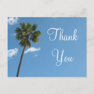 Thank You palm tree Postcard