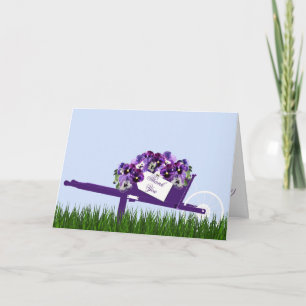 Thank You Pansies Greeting Card
