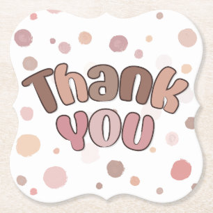 Thank you  paper coaster