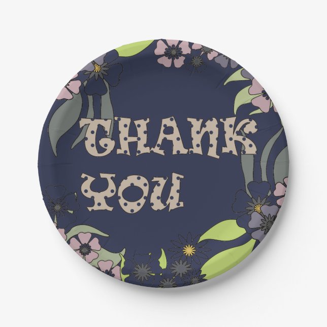 Thank you paper plate (Front)