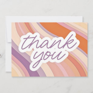 Thank You Pastel Gradient Card