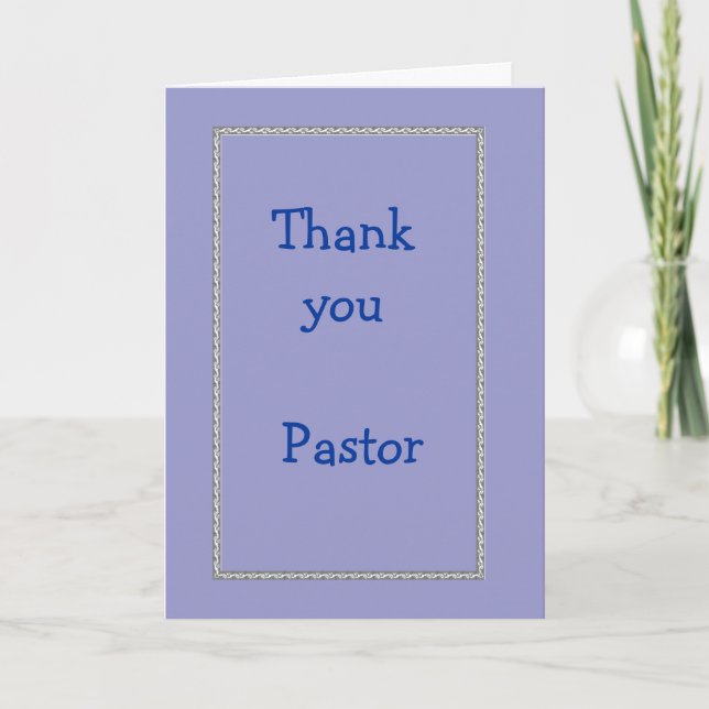 Thank you Pastor (Front)