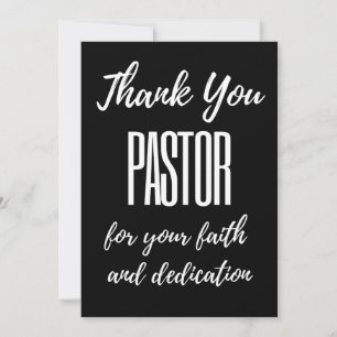 Thank You Pastor For Your Faith