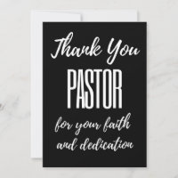 Thank You Pastor For Your Faith