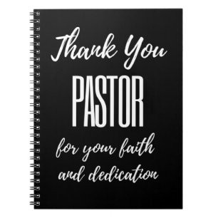 Thank You Pastor For Your Faith Notebook