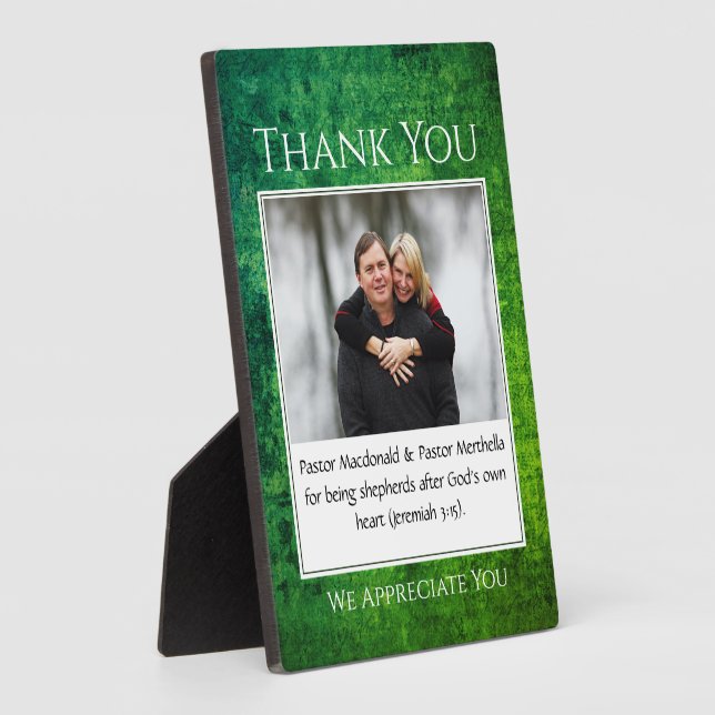 THANK YOU PASTOR Shepherd PHOTO Plaque (Side)