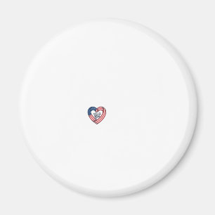 Thank You Patriotic Heart Vintage Vector Design_1 Magnet