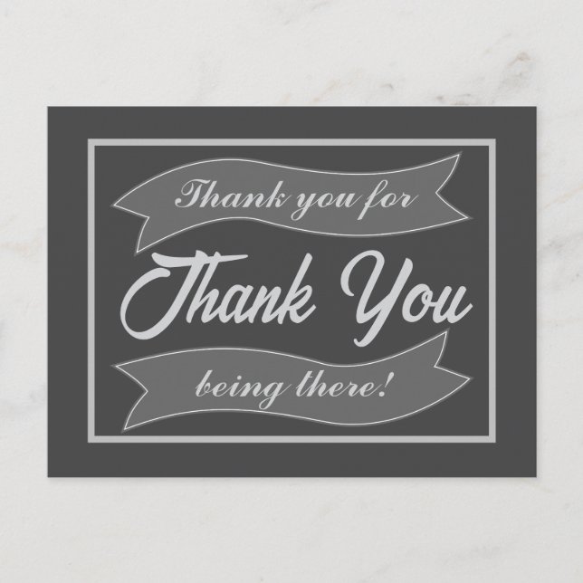 Thank You Personalised Photo Holiday Postcard (Front)