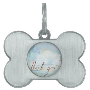 thank you pet ID tag