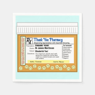 Thank You Pharmacy Napkin