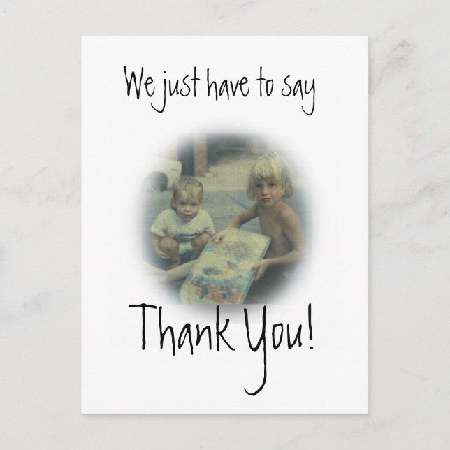 Thank you Photo card (Front)