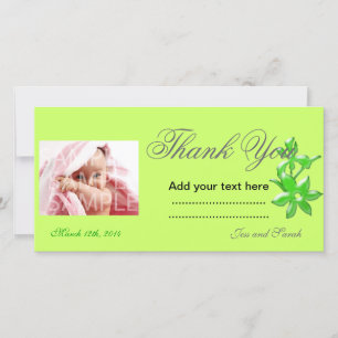 Thank you photo card