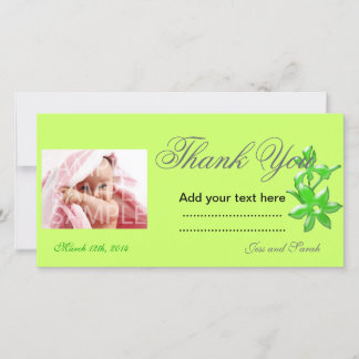 Thank you photo card