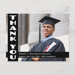 Thank You Photo Card For Graduation/Wedding