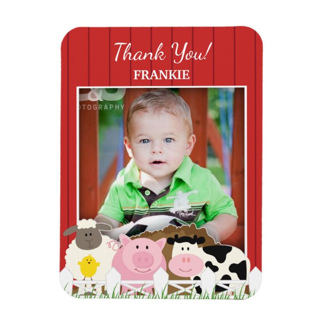 Thank You Photo Farm 3x4 inches Premium Magnet (Vertical)