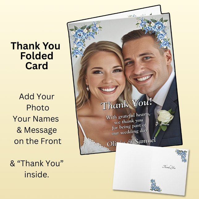 Thank You - Photo with Blue Peony (Creator Uploaded)