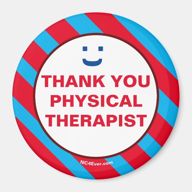 THANK YOU PHYSICAL THERAPIST Smile Magnet (Front)