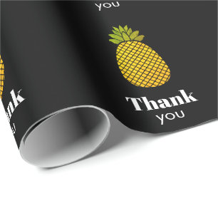 Thank you pineapple wrapping paper