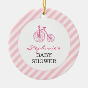 Thank You Pink Baby Shower Favor Ornament