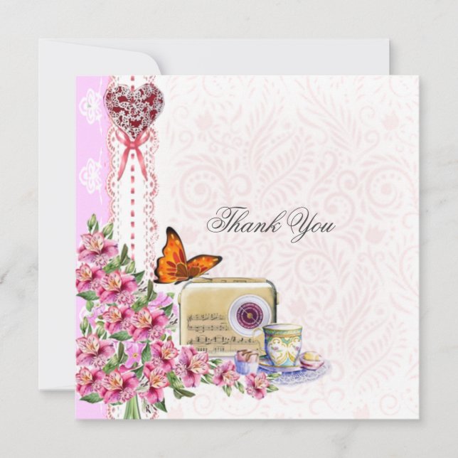 Thank you pink card (Front)