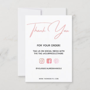 Thank you Pink Custom Media Insert