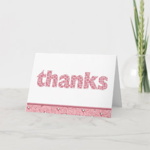 Thank You Pink Daisies Card
