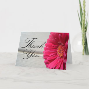 Thank You Pink Daisy Greeting Card