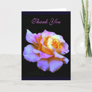 Thank You Pink Rose Greeting Card