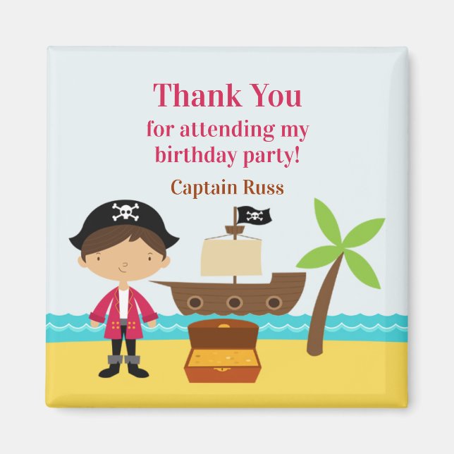 Thank You Pirate Captain Magnet (Front)