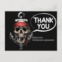 Thank You Pirate theme Party Adult Nautical