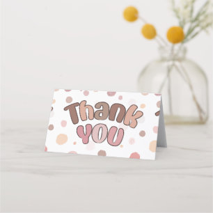 Thank you place card