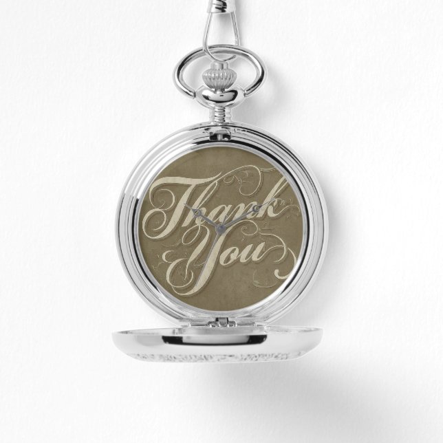 Thank you pocket watch  (Front)