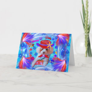 Thank You Poodle Greeting Card