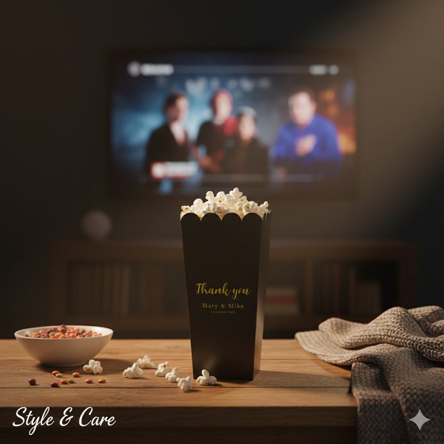 Thank You Popcorn Favour Box for Any Occasion (Thank You Popcorn Favor Box for Any Occasion)