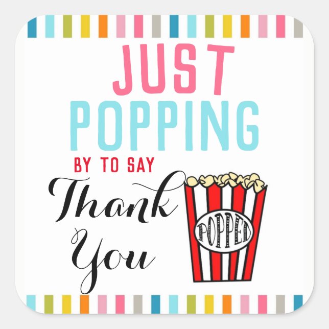 Thank you Popcorn sticker (Front)