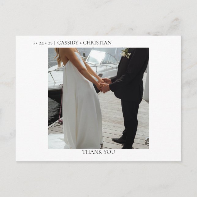 Thank You Post Card (Front)