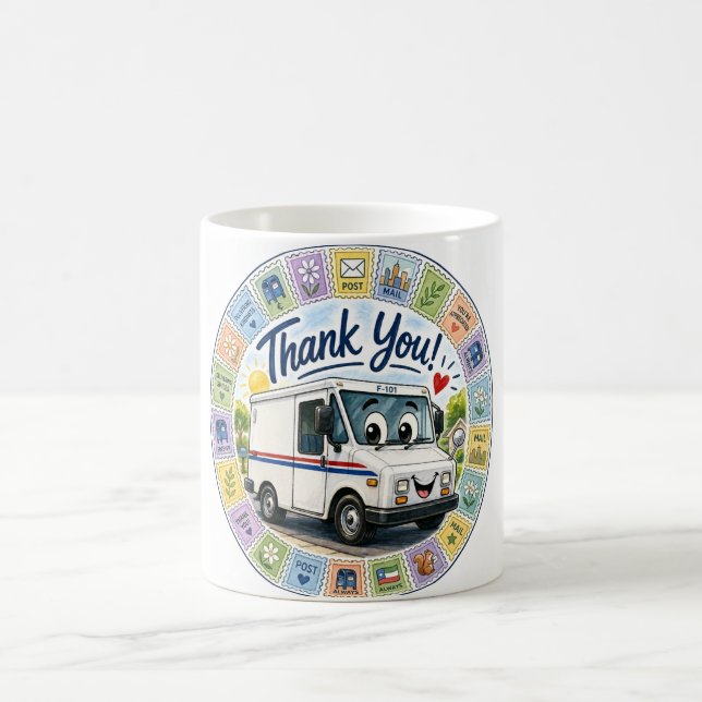 Thank you postal workers appreciation  coffee mug (Center)