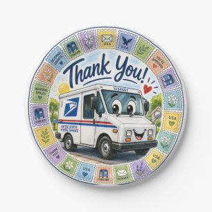 Thank you Postal Workers Paper Plate