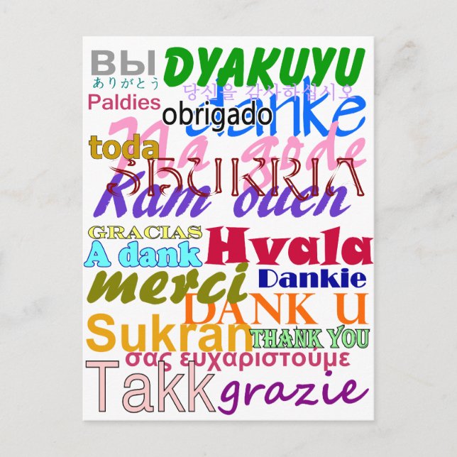 Thank You Postcard (Front)