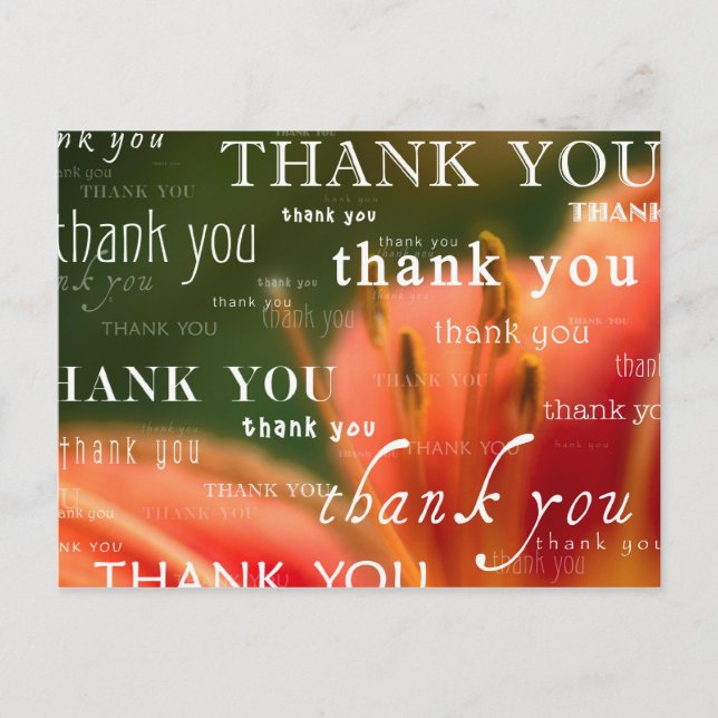 thank you : postcard (Front)