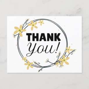Thank you  postcard