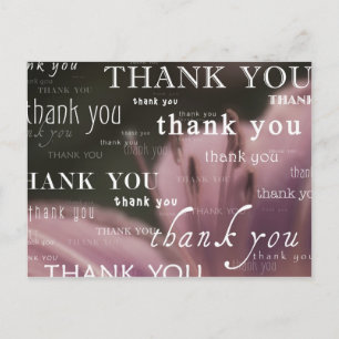 thank you : postcard