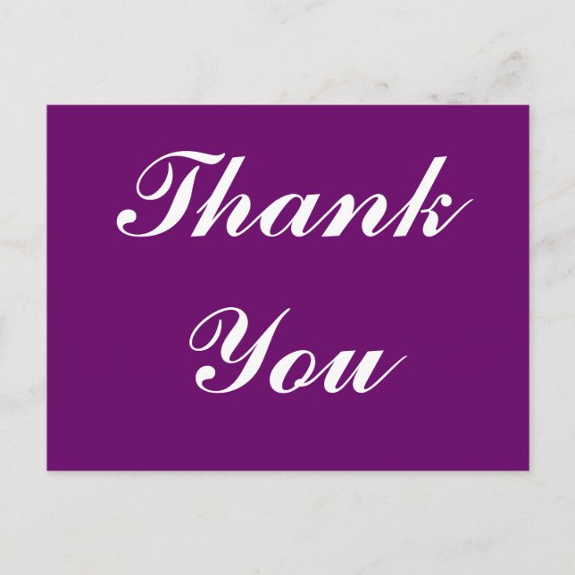 Thank You Postcard (Front)