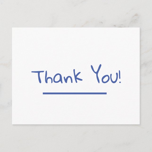 Thank you postcard (Front)