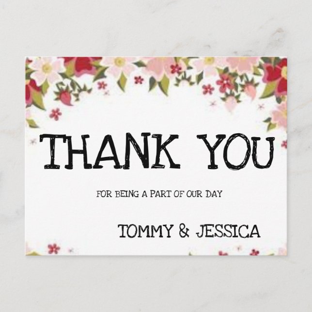 Thank you Postcard (Front)