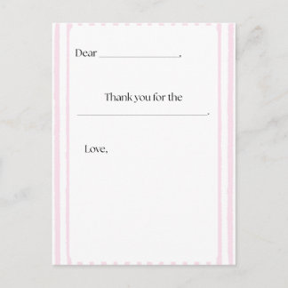Thank you postcard for Kids