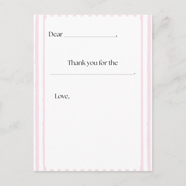 Thank you postcard for Kids (Front)