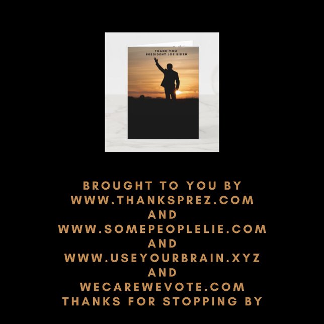 Thank you President Joe Biden (Creator Uploaded)