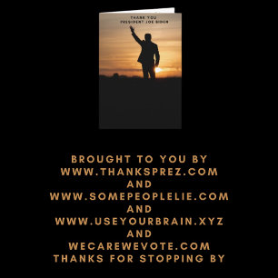 Thank you President Joe Biden Card